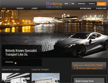 Tablet Screenshot of ontime-globalautomotivetransportservices.com